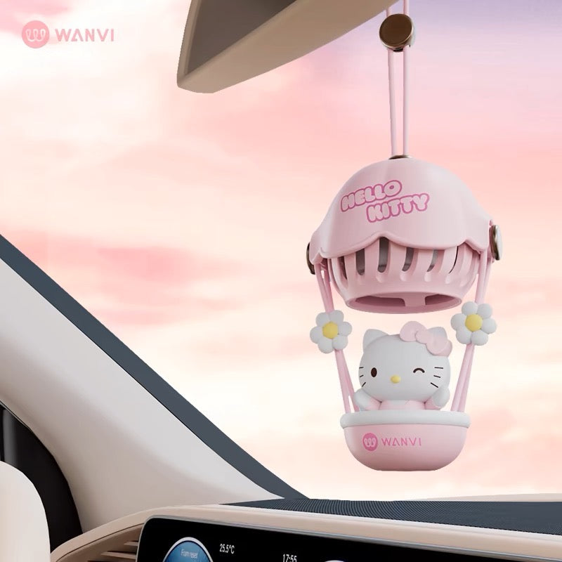 hot balloon car air flash Newly
created hot air balloon car-mounted
fragrance~#hellokitty