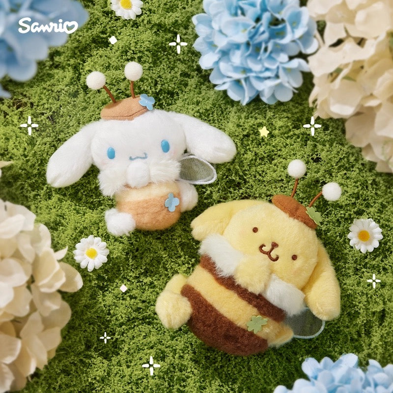 Japan Sanrio Honey Flowers plushies Kuromi Sweet Piano My Melody Hello Kitty Cinnamoroll Pom Pom Purin