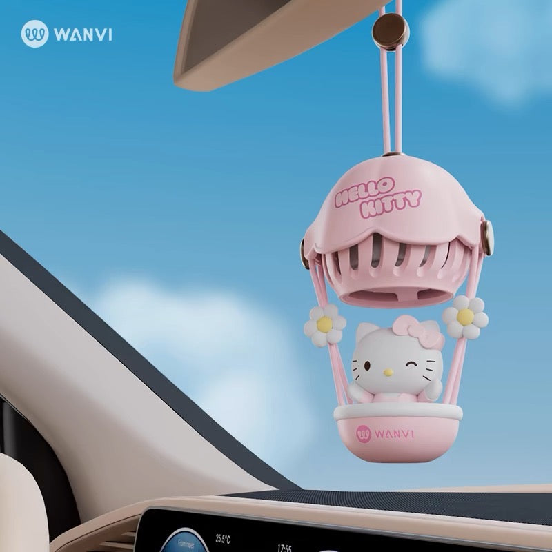 hot balloon car air flash Newly
created hot air balloon car-mounted
fragrance~#hellokitty