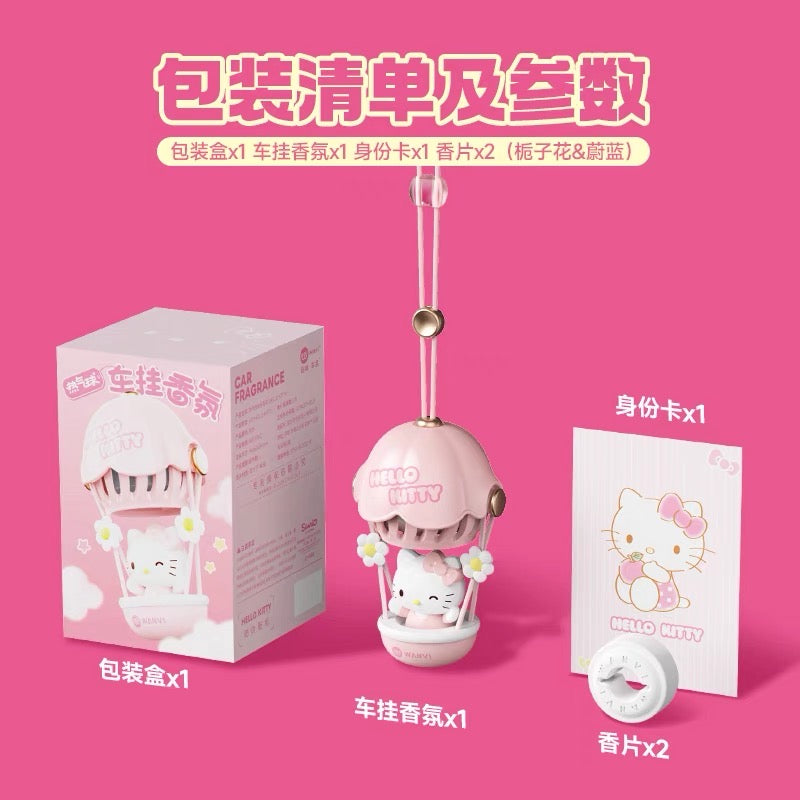hot balloon car air flash Newly
created hot air balloon car-mounted
fragrance~#hellokitty