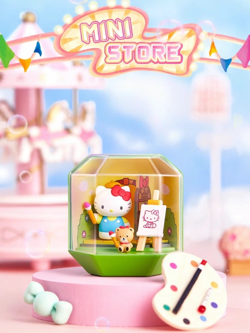 Mini store blind box pompom hellokitty mymelody kuromi cinnamoroll pochacco