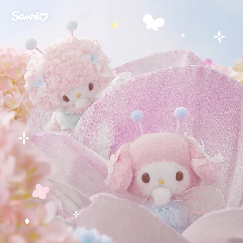 Japan Sanrio Honey Flowers plushies Kuromi Sweet Piano My Melody Hello Kitty Cinnamoroll Pom Pom Purin