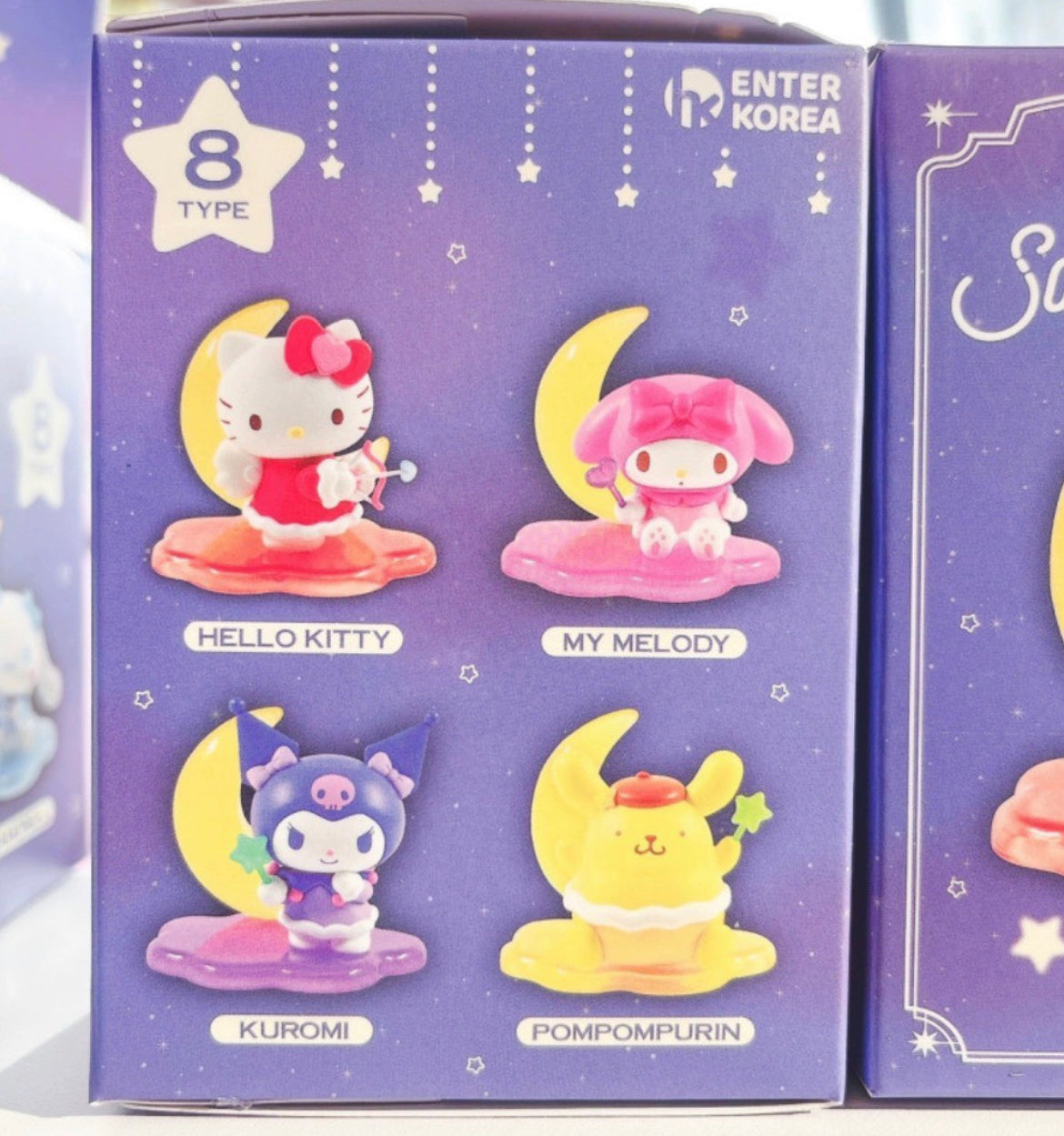 Korean Sanrio moon blind box sam Cinna pochacco hangy Kitty melody Pom kuromi