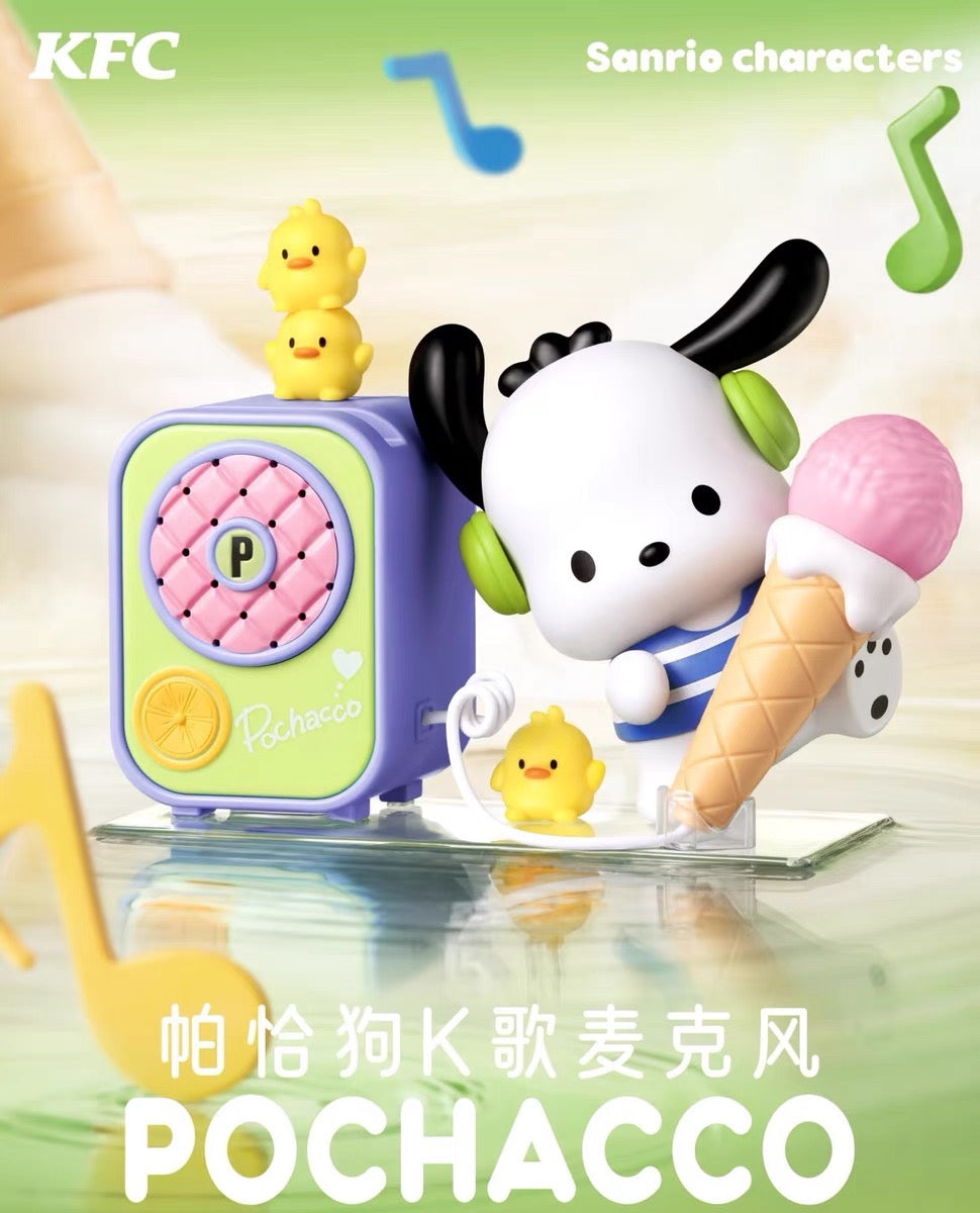 Preorder Sanrio & KFC collaboration Hello Kitty Pochacco Kuromi Cinnamoroll Pom Pom Purin