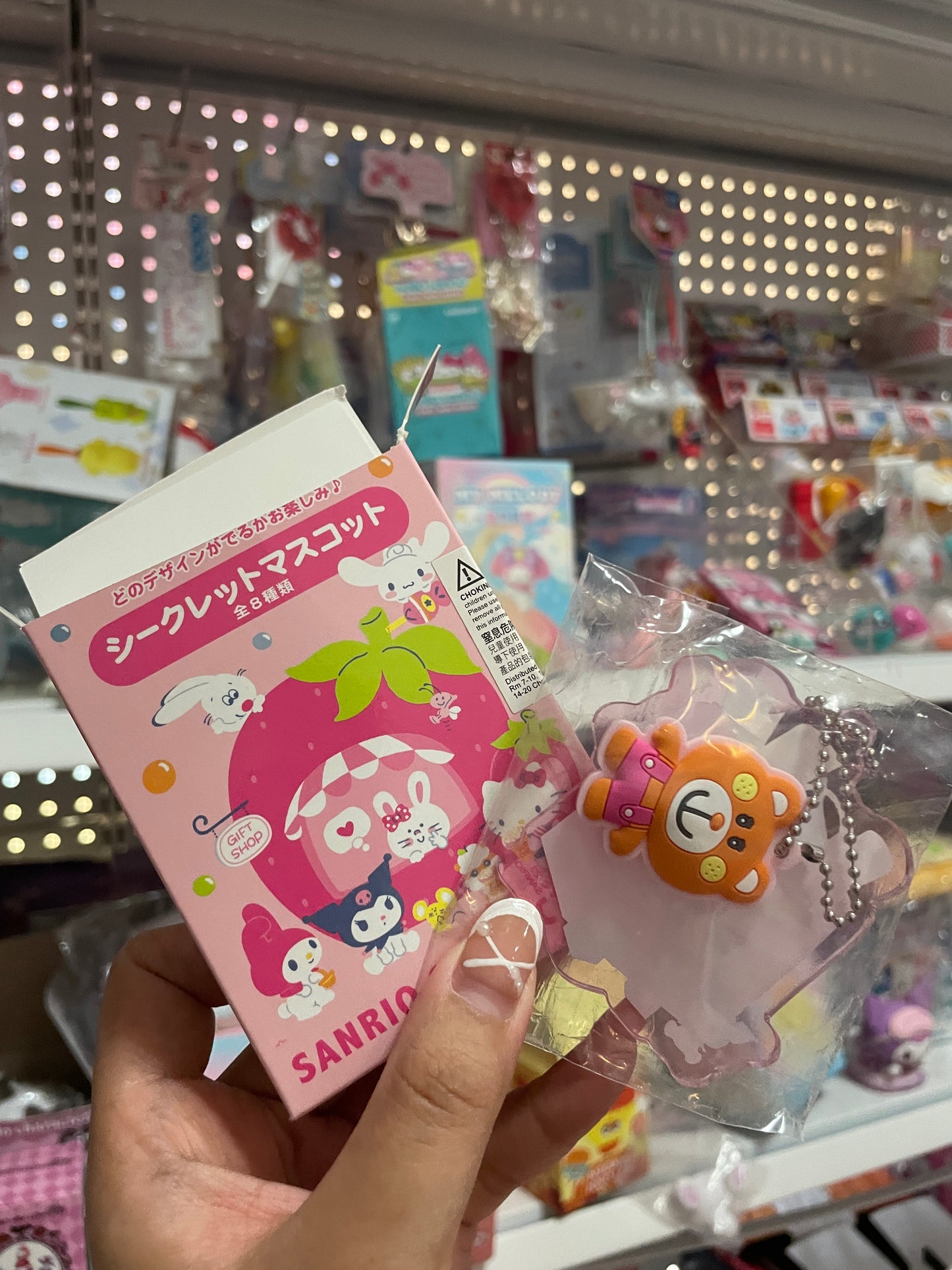 Sanrio families acrylic keychain confirmed blind box