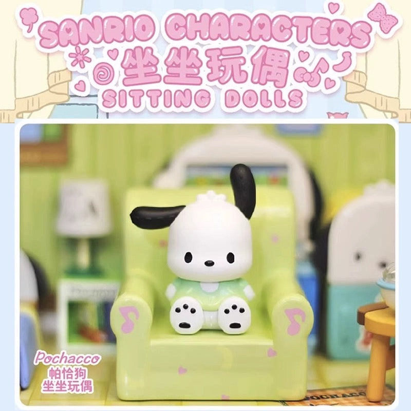 My Melody Pochacco Pom Pom Purin sofa figures