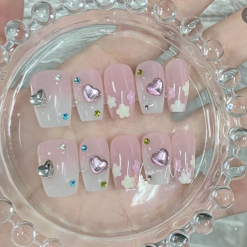 Press on nails cutest designs handmade