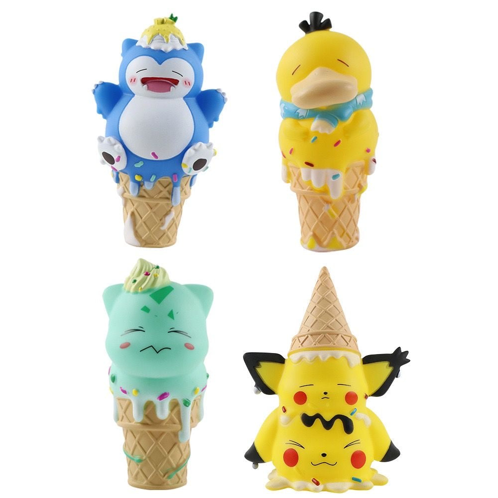 Pokemon ice cream figurines