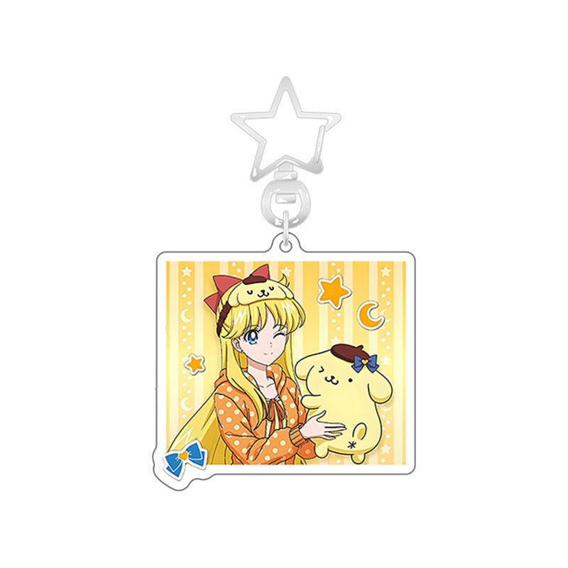 HP105 Sanrio & Sailormoon pretty acrylic star keychain