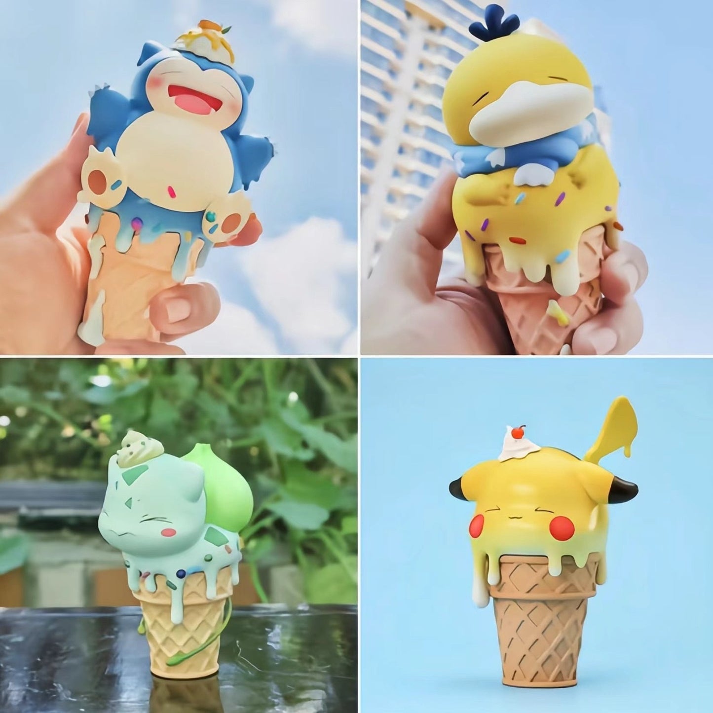 Pokemon ice cream figurines