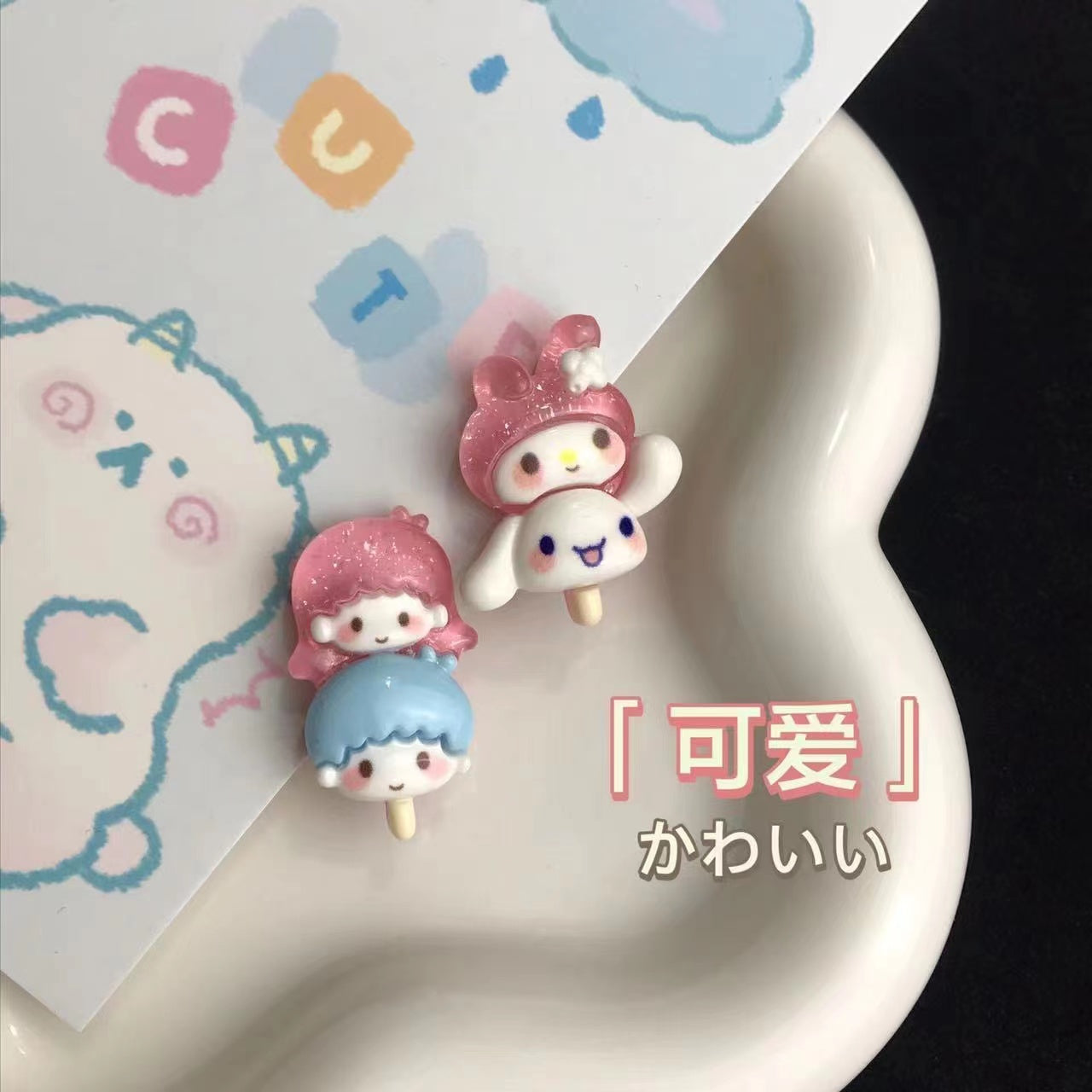 A0171 sugar coated hairpins (a set 6 pcs)