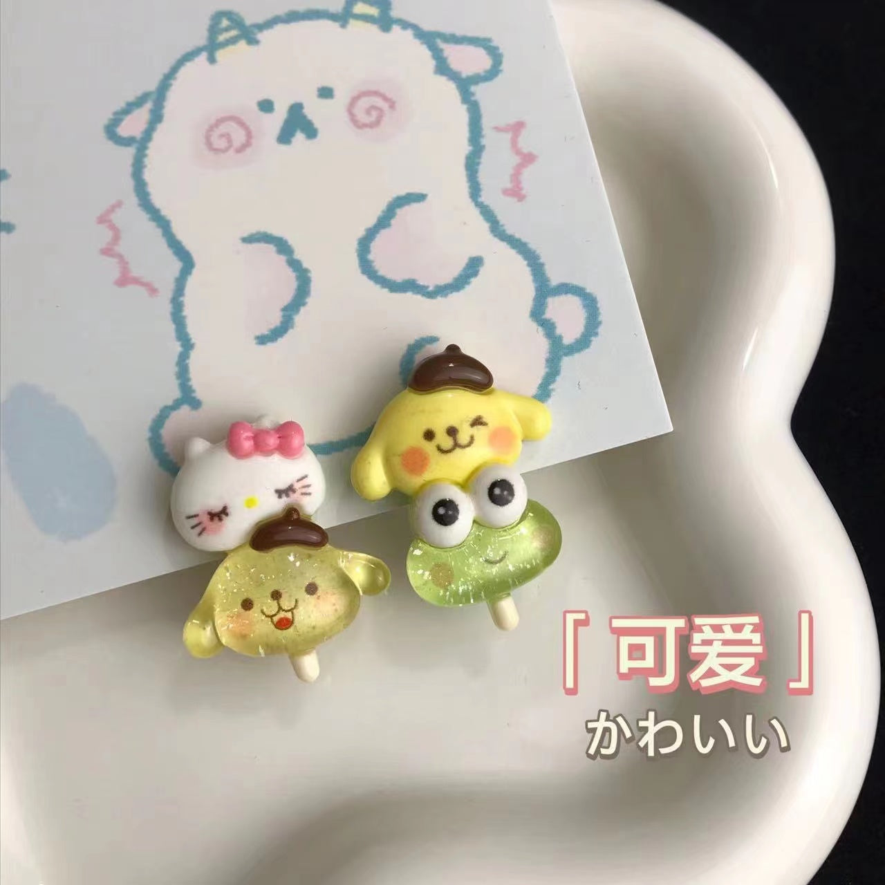 A0171 sugar coated hairpins (a set 6 pcs)
