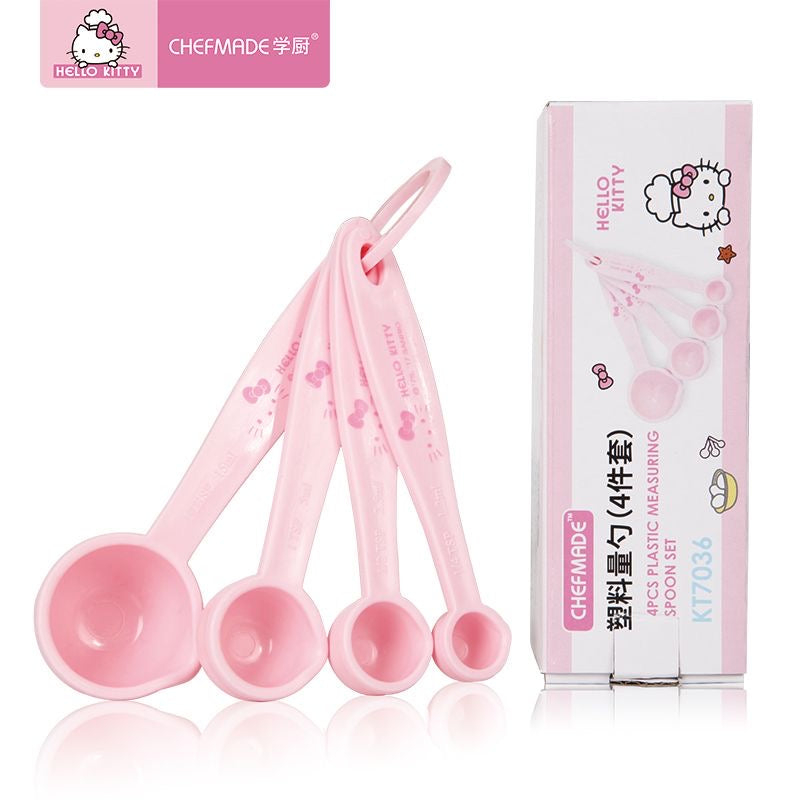 Pink kitty spoons kit