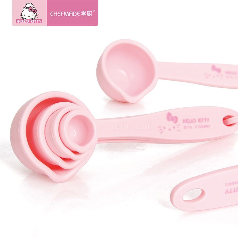 Pink kitty spoons kit