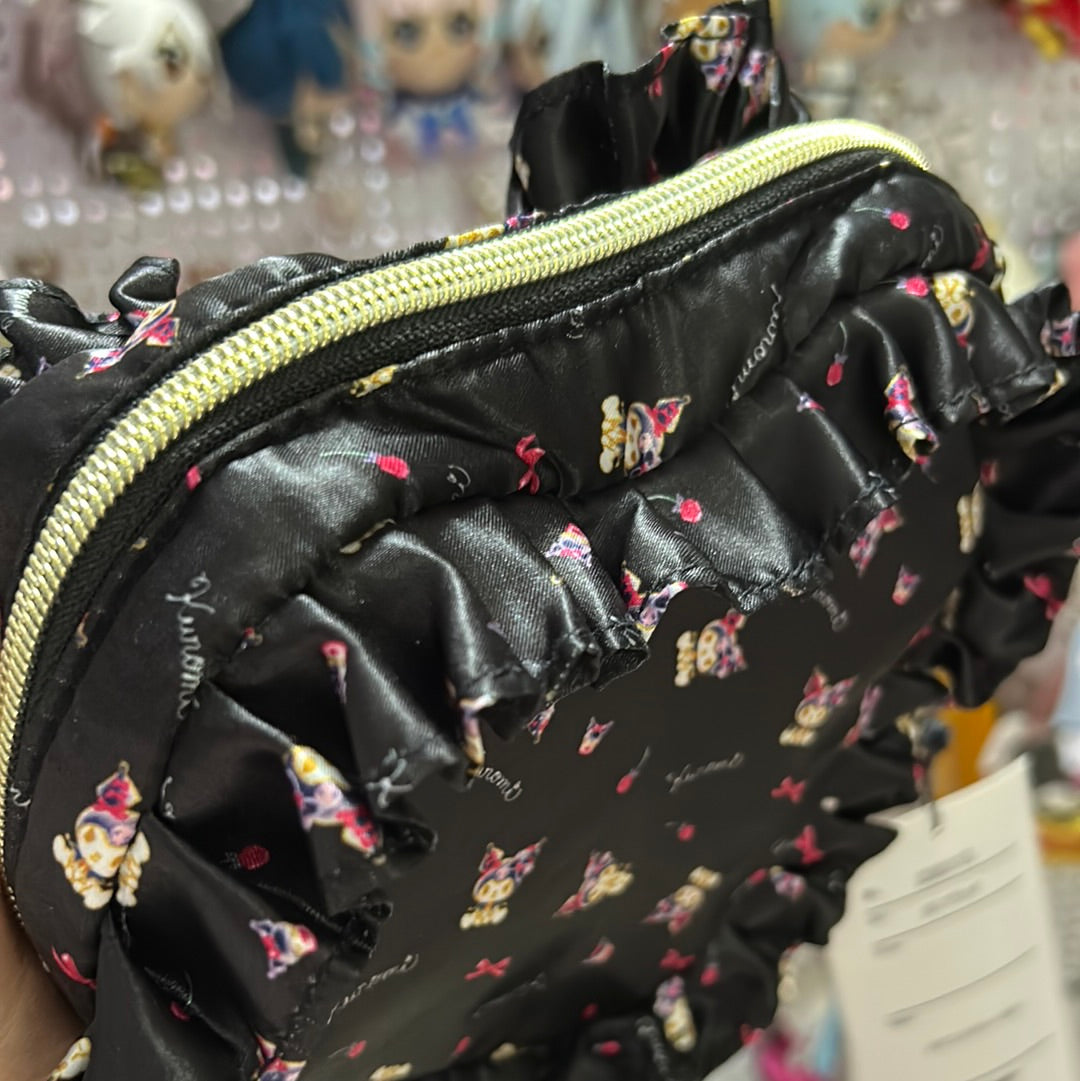 Silky heart pouch My Melody Kuromi