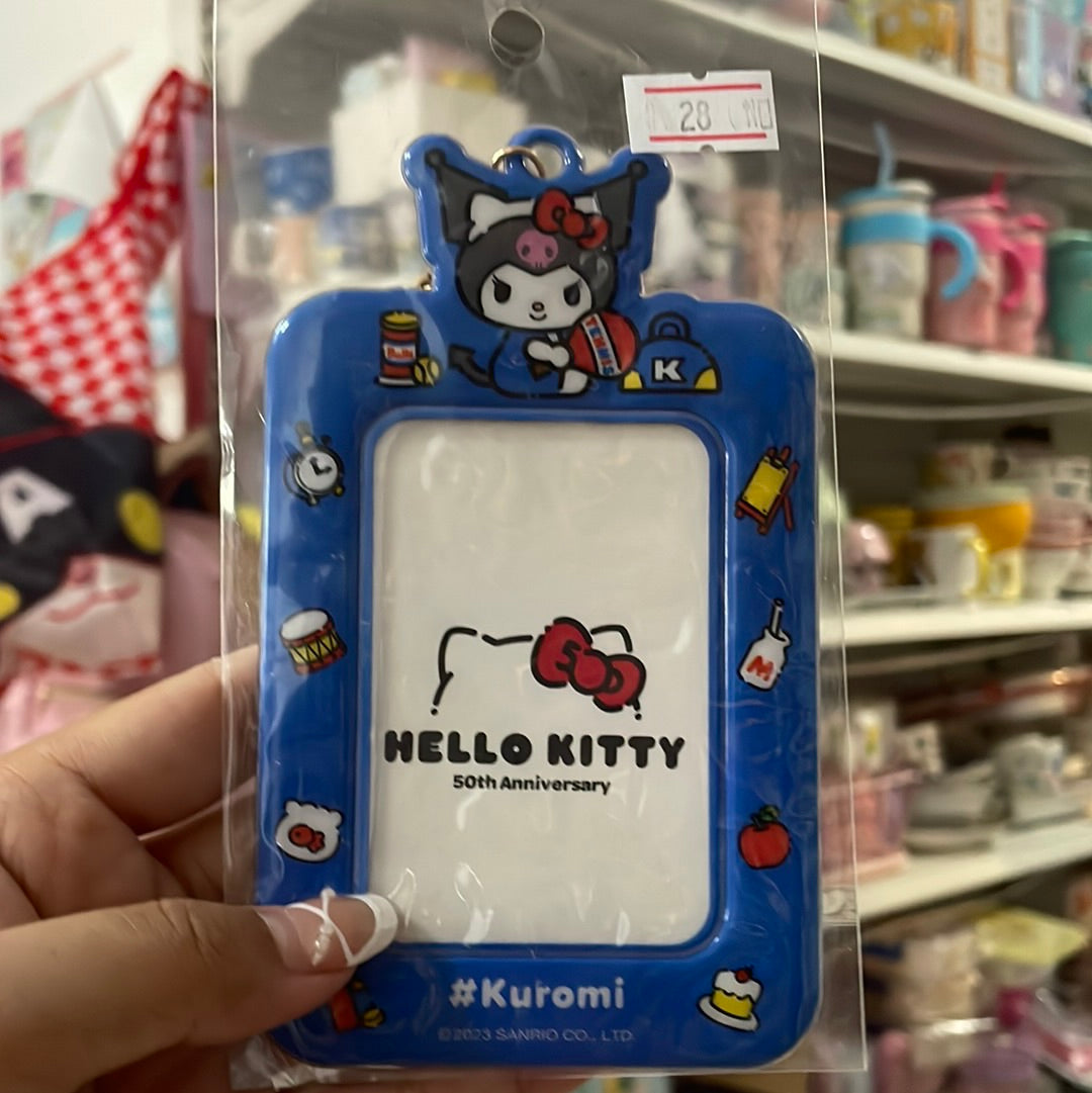 Hello Kitty 50th anniversary card holders Keroppi Hangyodon PataPataPeppy Monkichi My Melody Hello Kitty Kuromi Badtz Mary