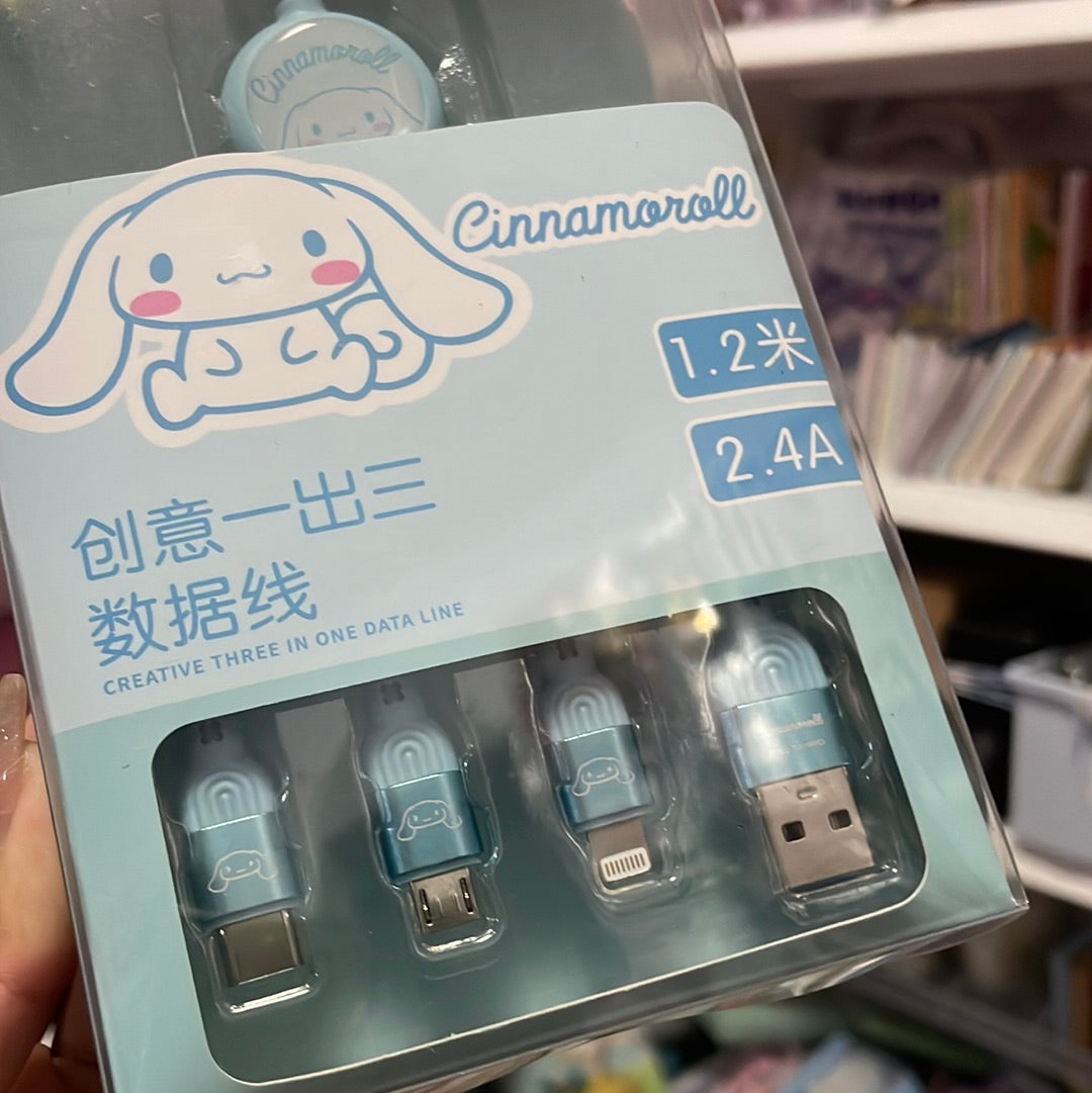 Clerance 50% off Cinnamoroll charging cables