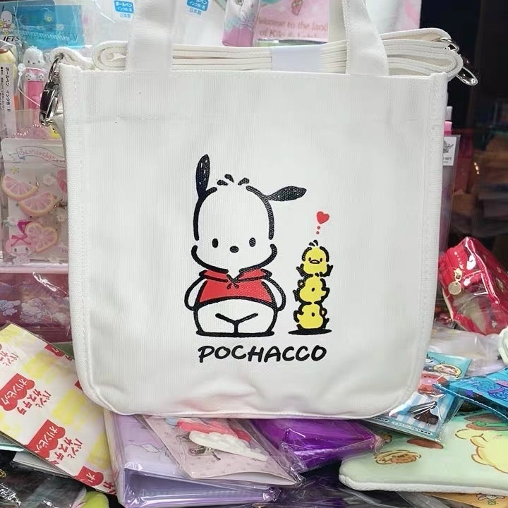 Japanese Sanrio Pacha dog canvas handbag cross-body bag