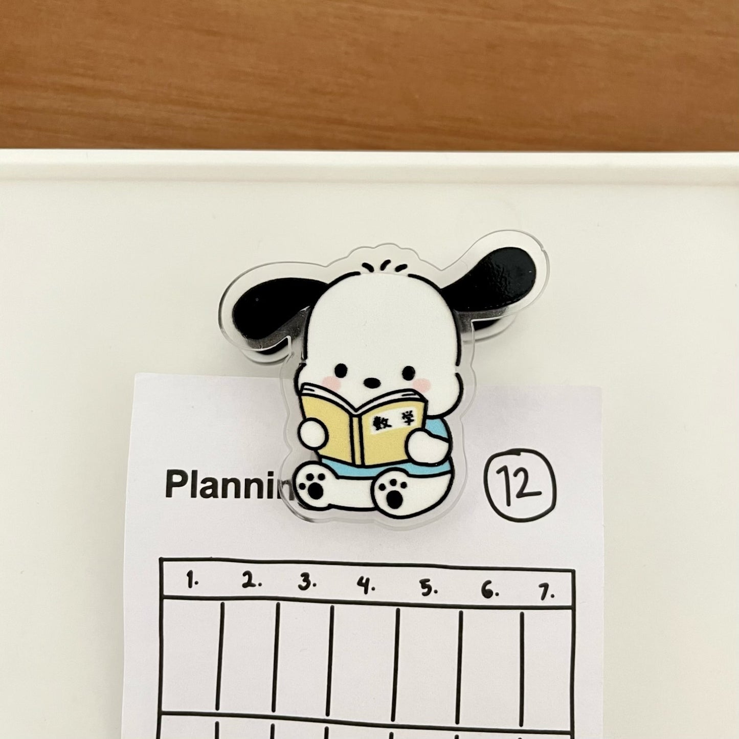 HP14 sanrio study acylic paper clips