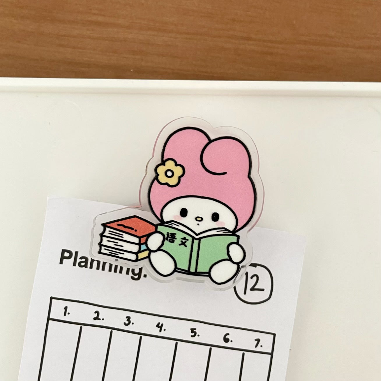 HP14 sanrio study acylic paper clips