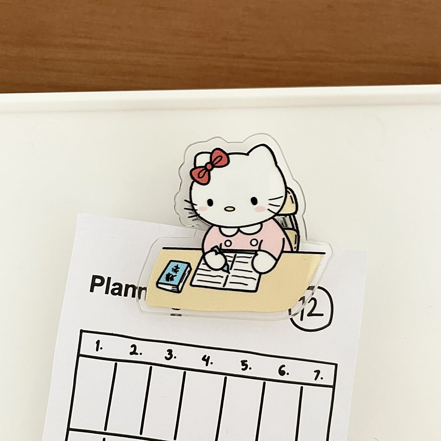 HP14 sanrio study acylic paper clips