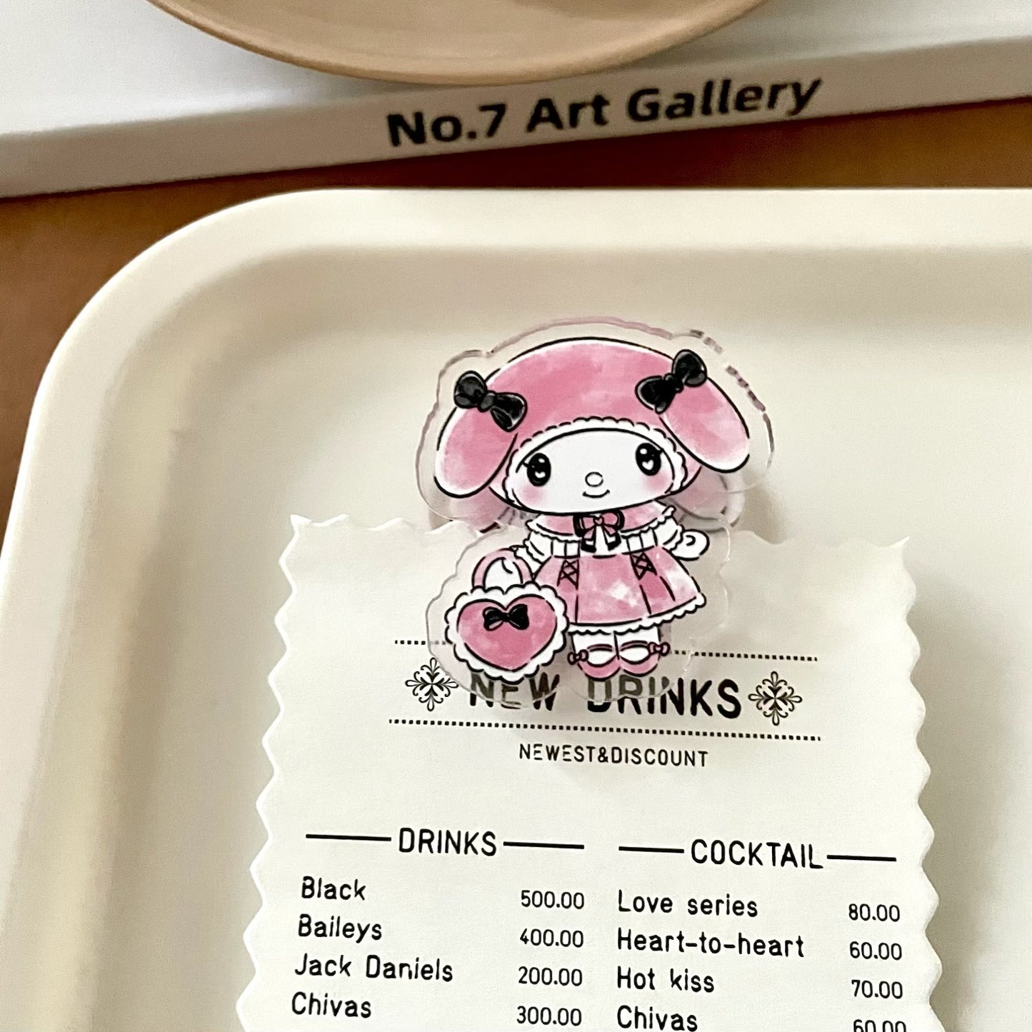 HP15 sanrio suit acylic paper clips