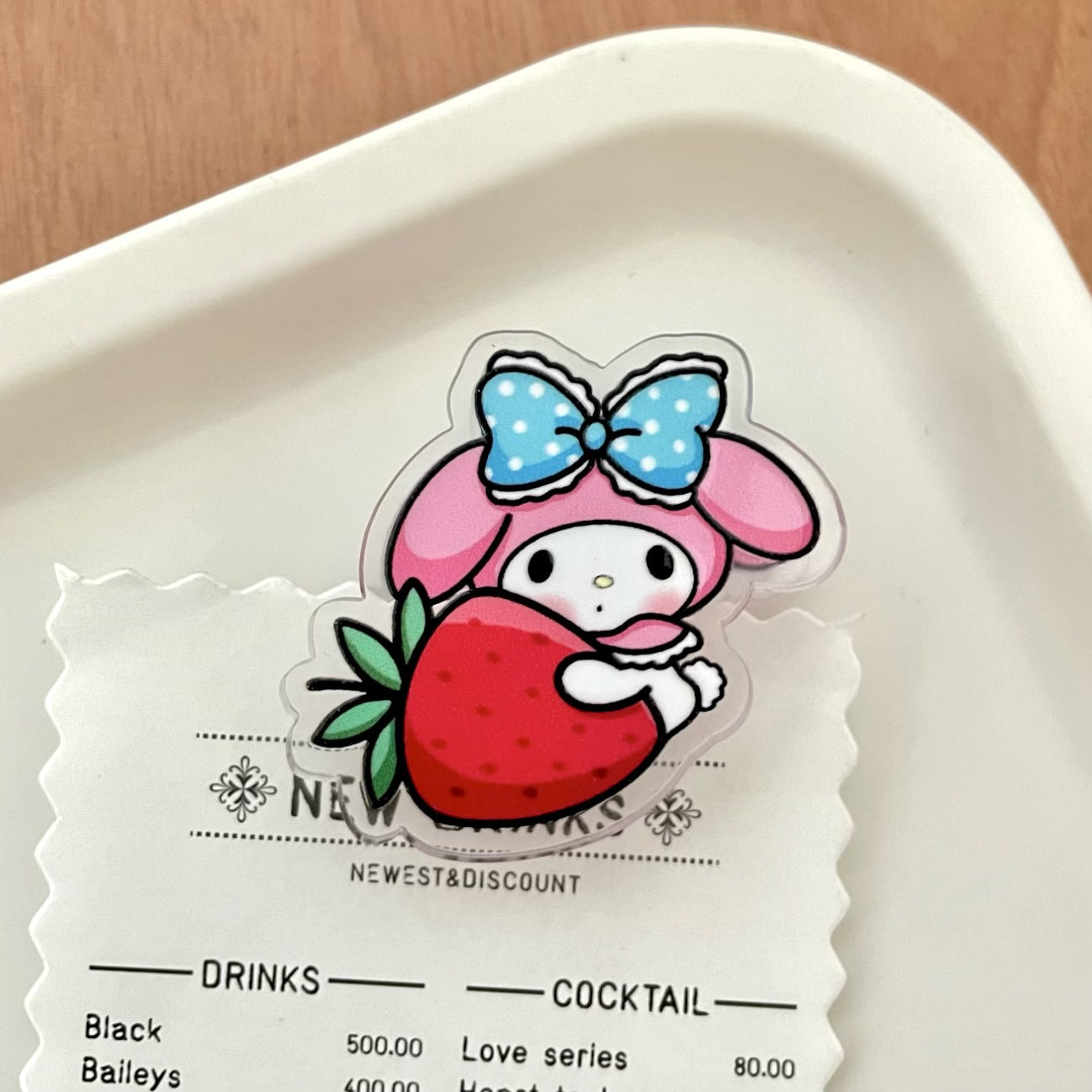 HP16 sanrio Fruit acylic paper clips