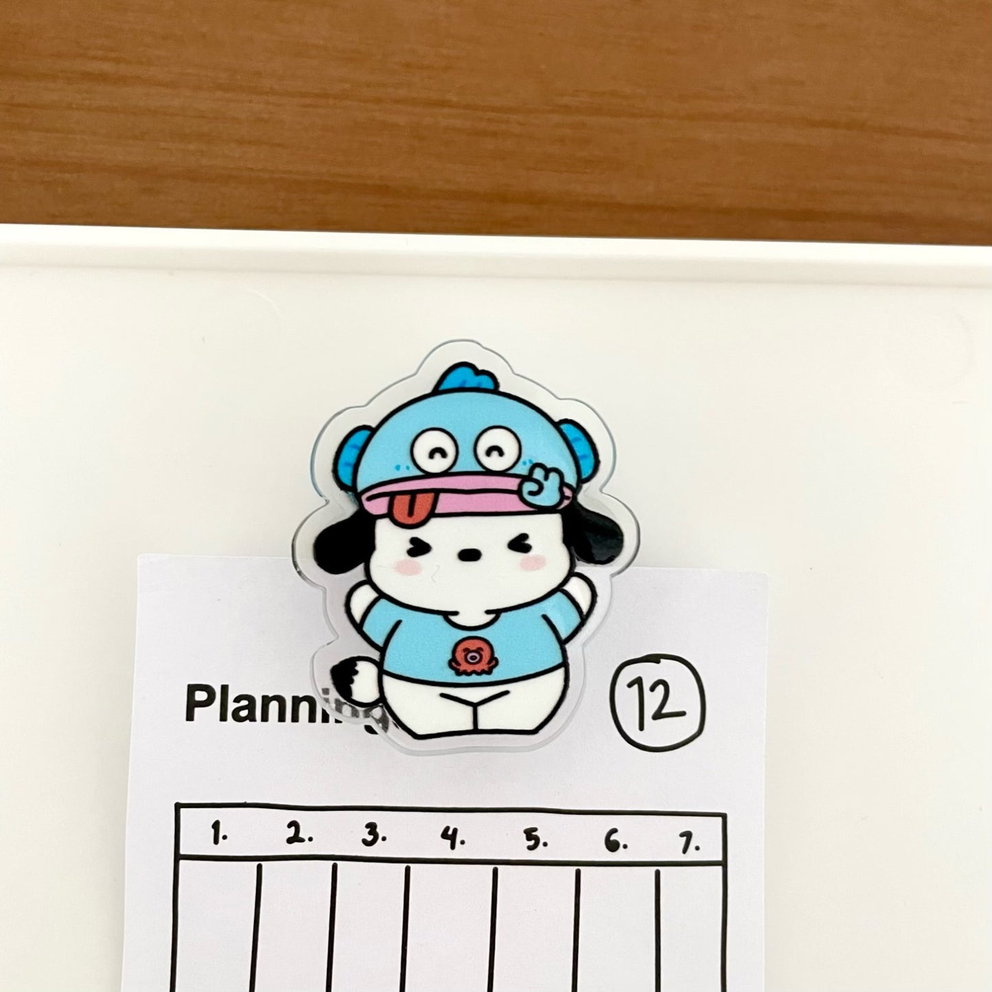 HP18 sanrio Pochacoo acylic paper clips