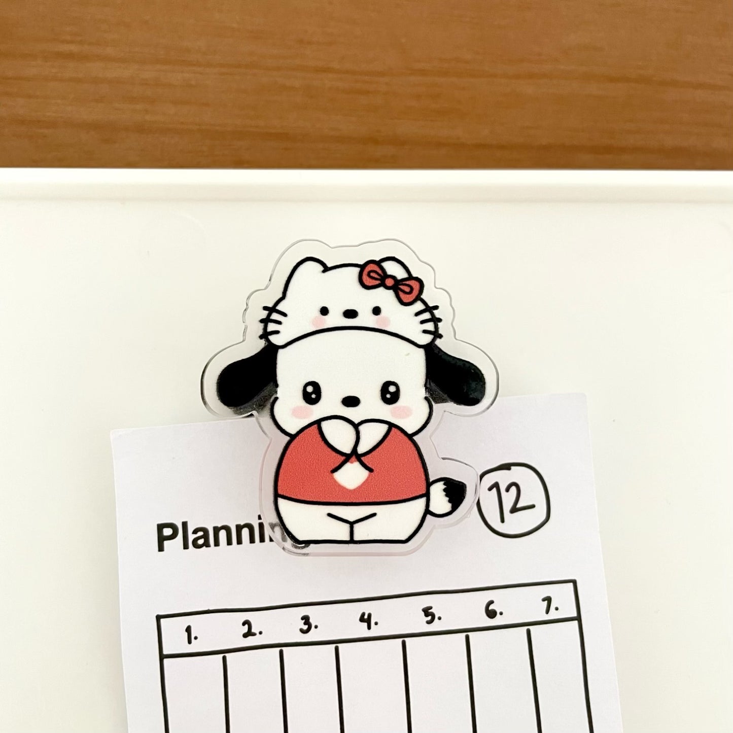 HP18 sanrio Pochacoo acylic paper clips