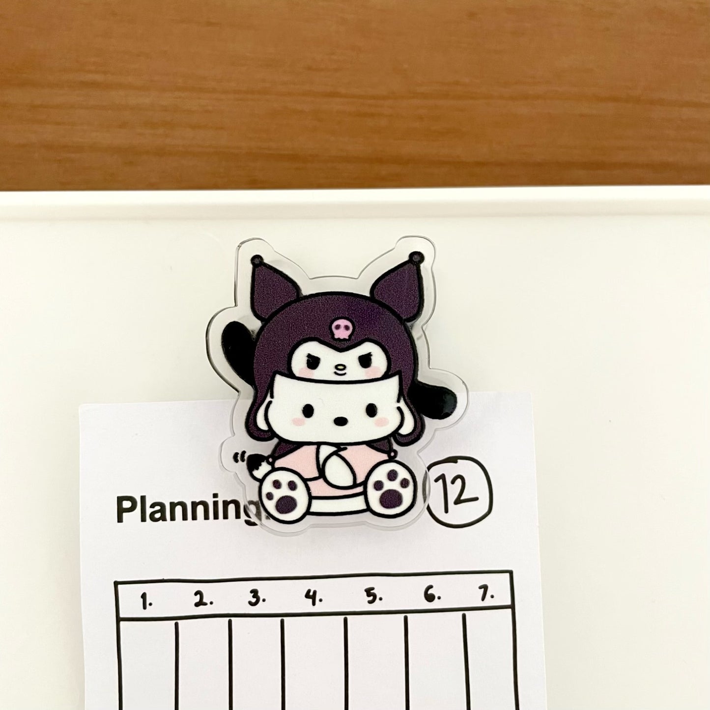 HP18 sanrio Pochacoo acylic paper clips