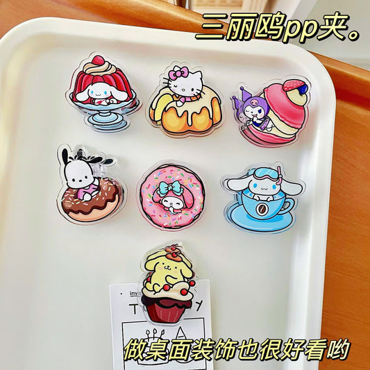 HP20 sanrio food acylic paper clips