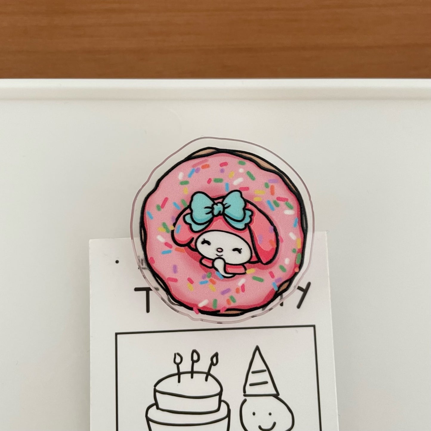 HP20 sanrio food acylic paper clips