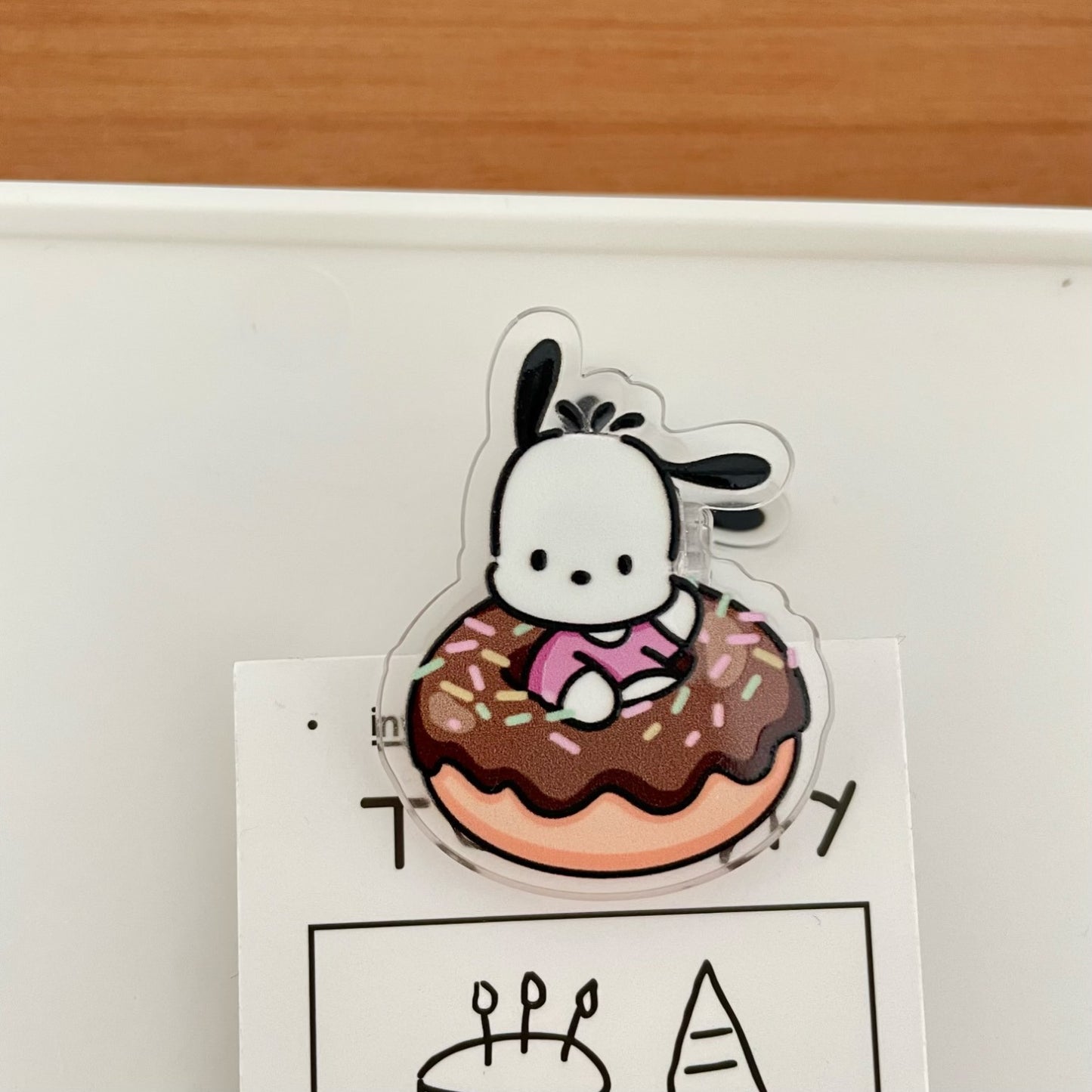 HP20 sanrio food acylic paper clips