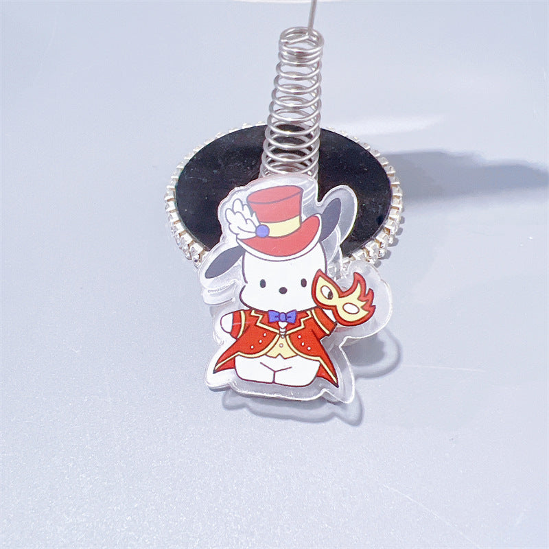 HP22 sanrio magic suit acylic paper clips