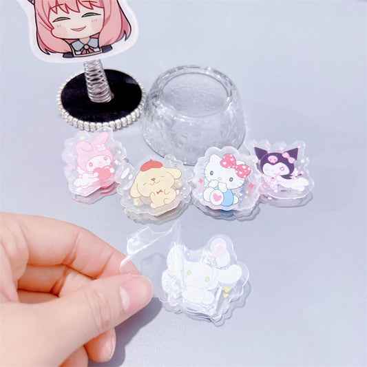 HP23 sanrio heart acylic paper clips