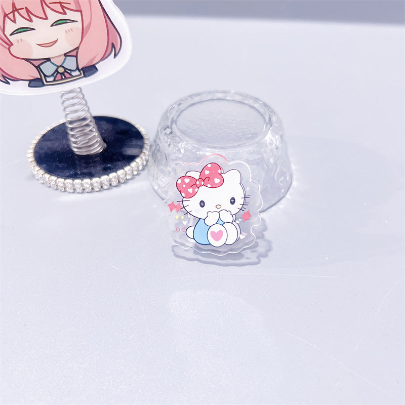 HP23 sanrio heart acylic paper clips