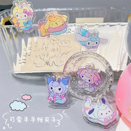 HP26 sanrio unicon acylic paper clips