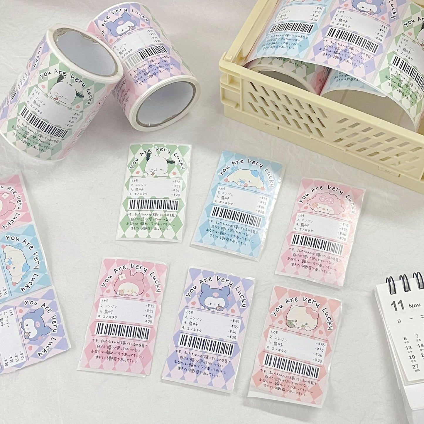 HP33 sanrio seal sticker roll