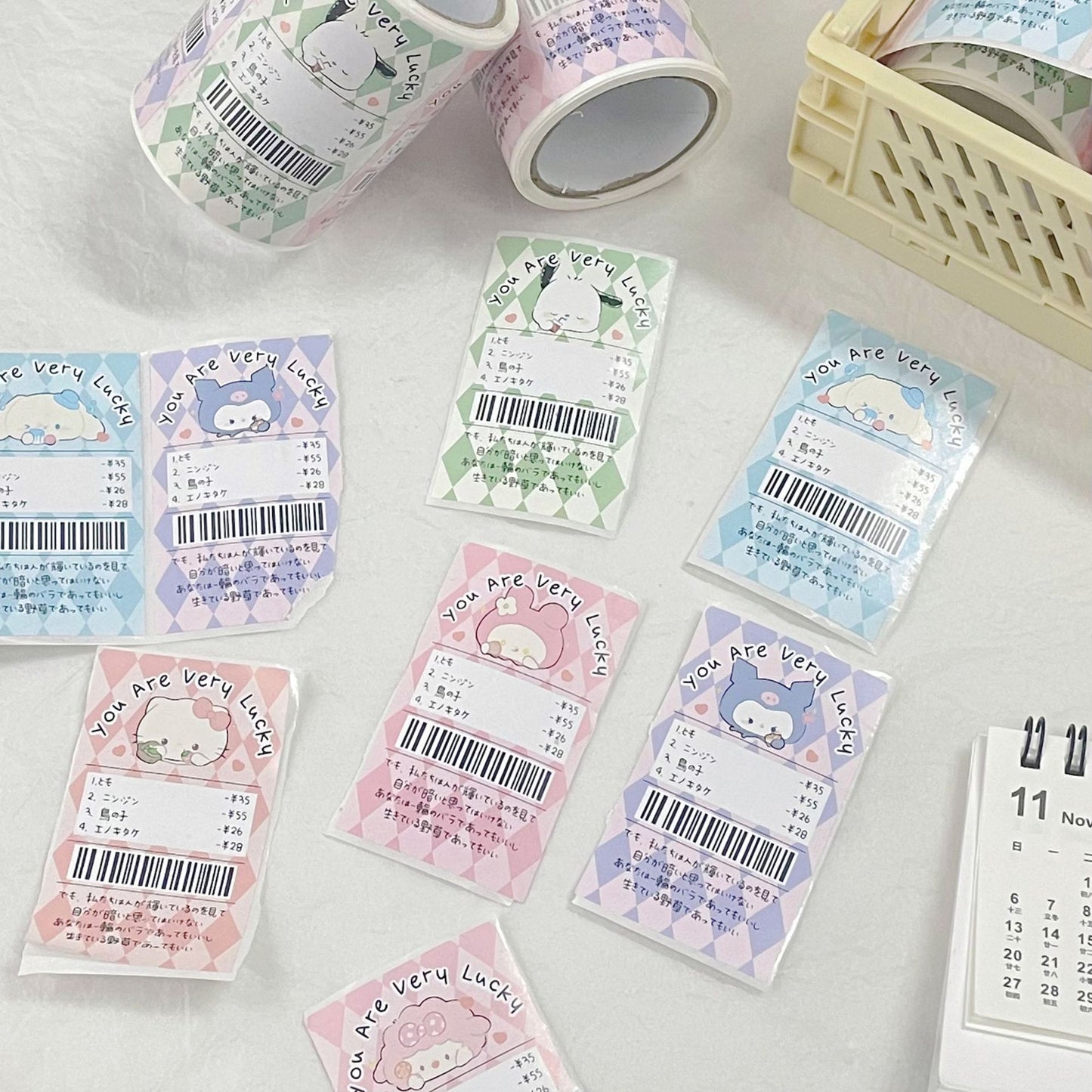 HP33 sanrio seal sticker roll