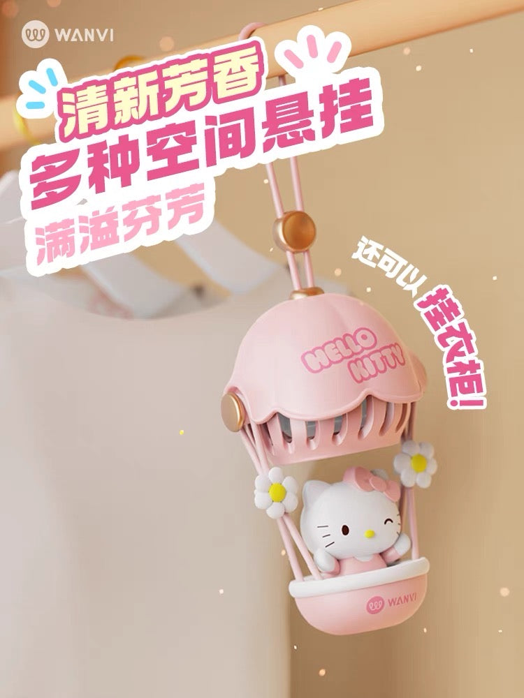 hot balloon car air flash	Newly	
created hot air balloon	car-mounted	
fragrance~#hellokitty