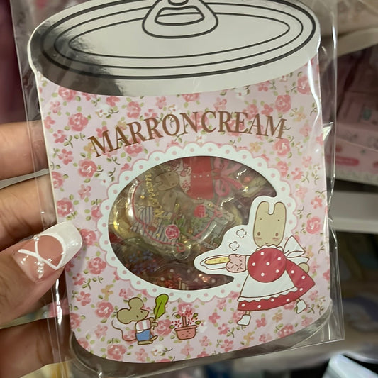 Marron Cream crystal stickers