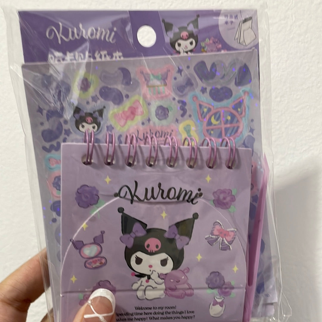 Clearance Guka DIY BOOK stickers tweezers Kuromi My Melody Kuromi