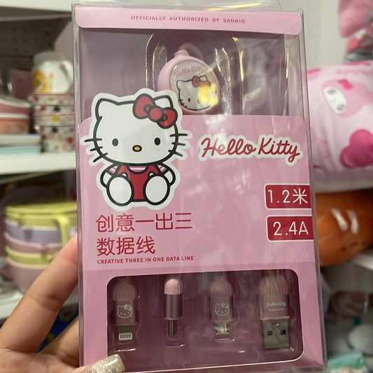 Clerance 50% off Hello Kitty charging cables