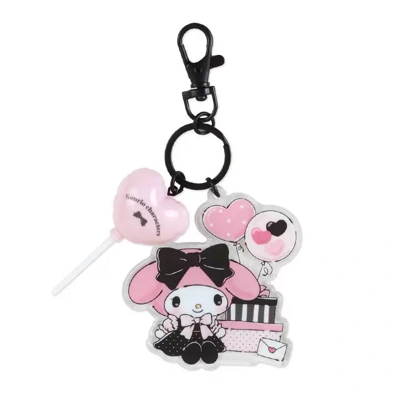 hello kitty cinna my melody balloon keychain blind box