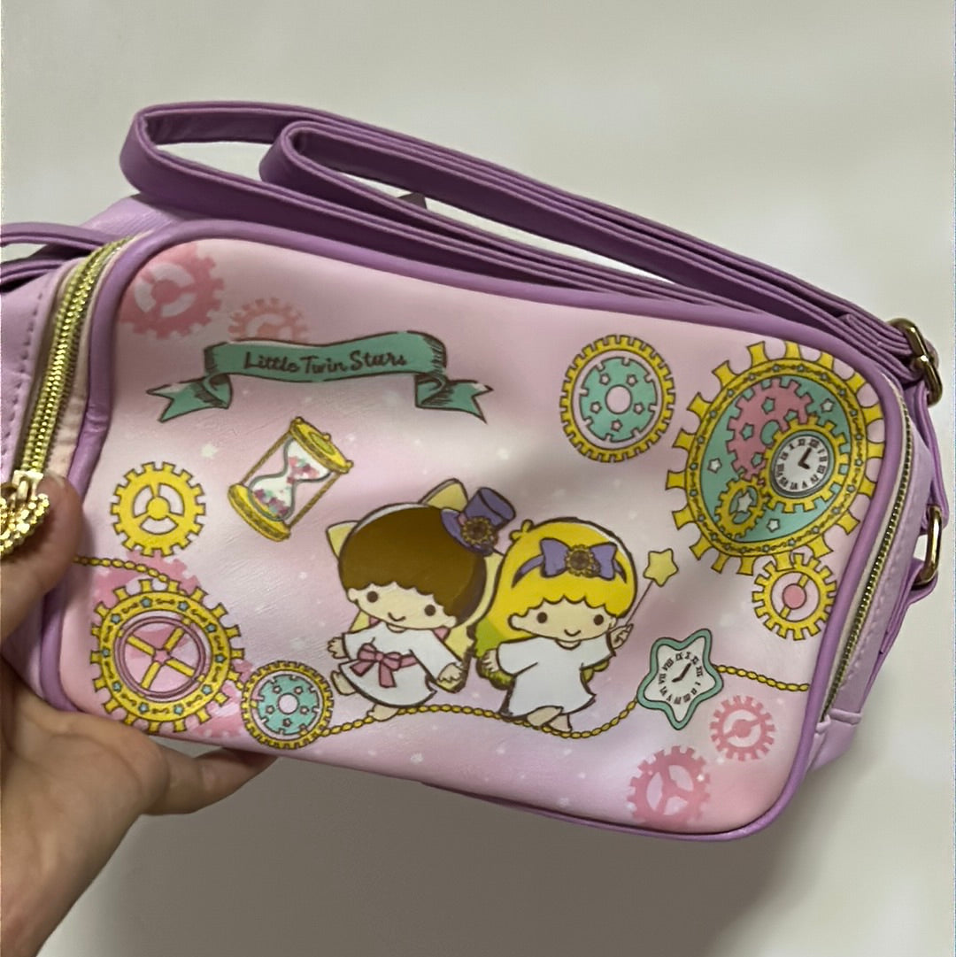 Leather crossbody bag little twins stars hello kitty my melody