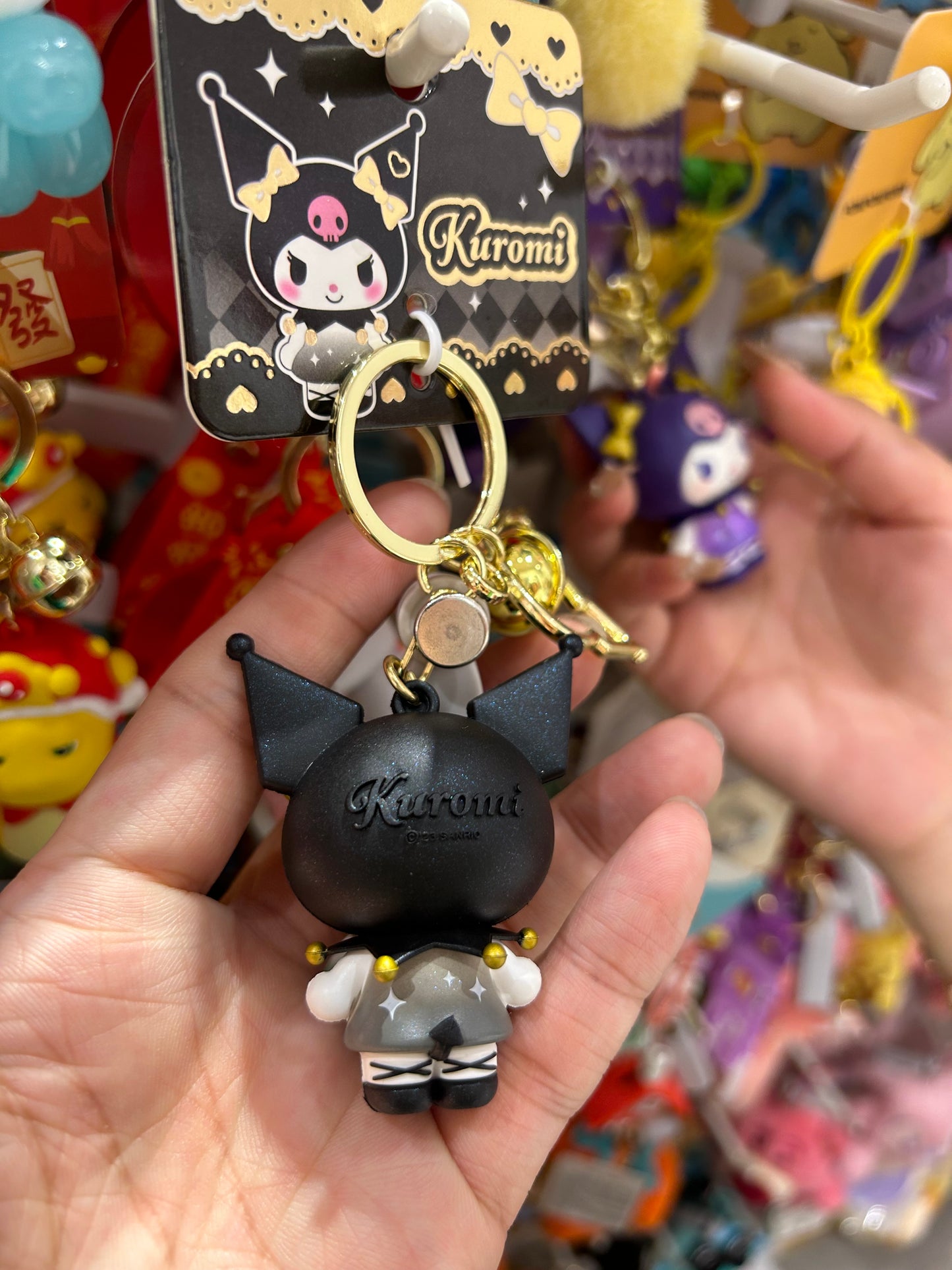 Kuromi bling bling keychains MINISO