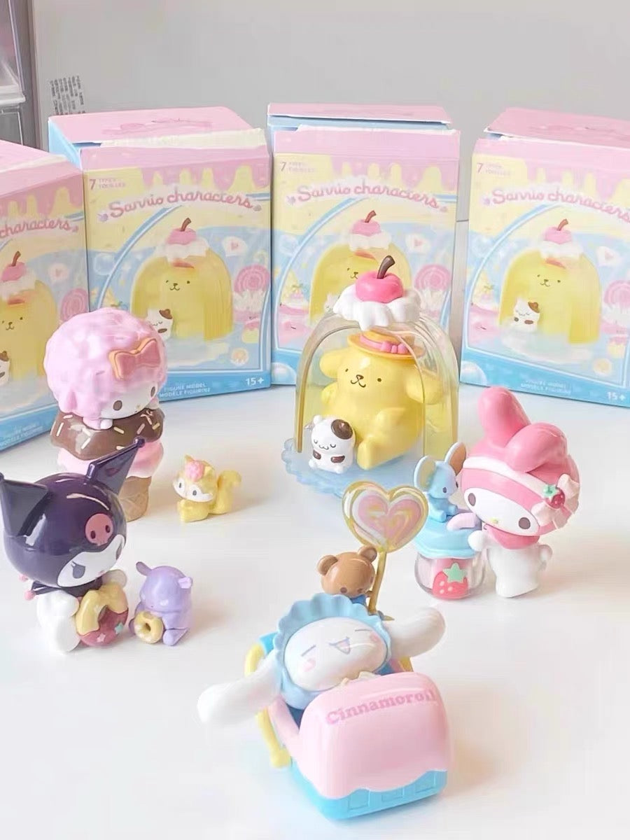 Sanrio kuromi pom melody piano pochacco cinna hangyodon snack series blind box