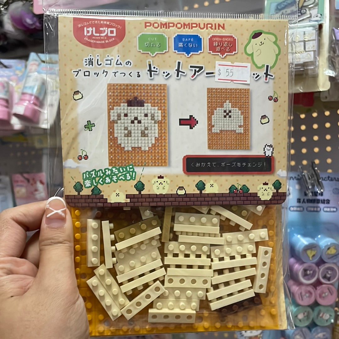 Blocks Legos Japan original My Melody Hello Kitty Pochacco Cinnamoroll Pom Pom Purin Kuromi