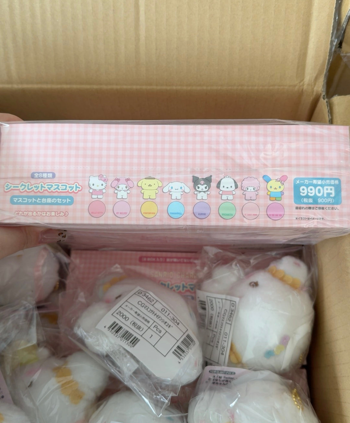 Sanrio deluxe mini magnet figures blind box & opened confirm characters