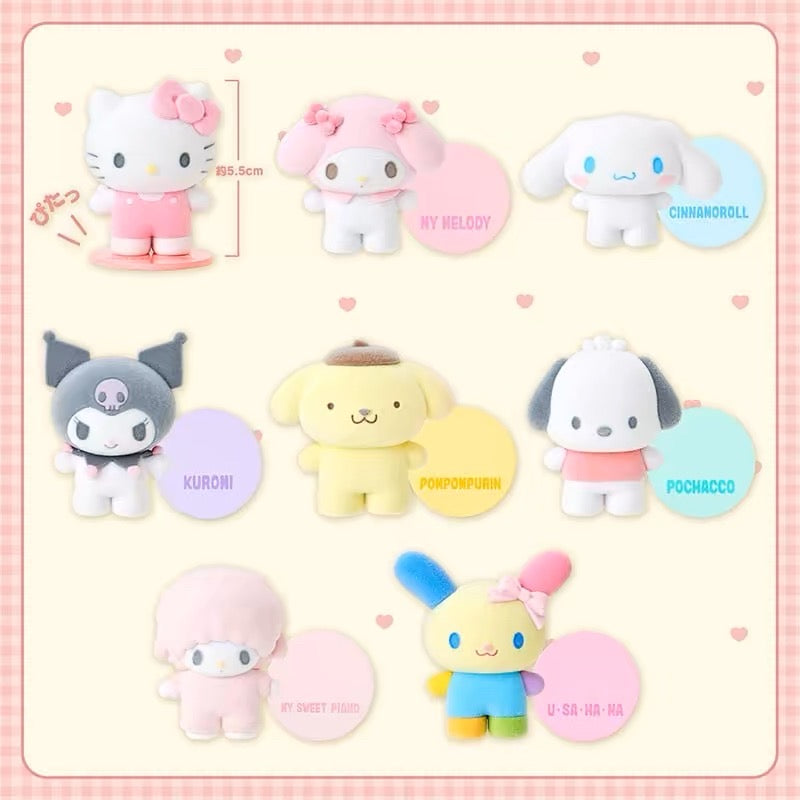 Sanrio deluxe mini magnet figures blind box & opened confirm characters